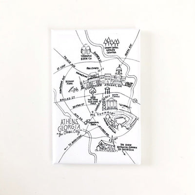 Athens Map Magnets