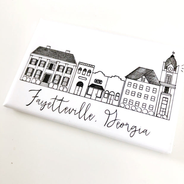 Fayetteville, GA Skyline Magnets
