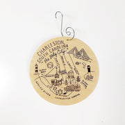 Charleston, South Carolina Birch Ornament