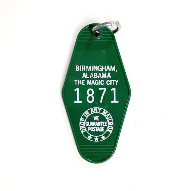 Birmingham, Alabama Motel Keychain