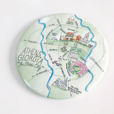 Athens, Georgia Map Magnet