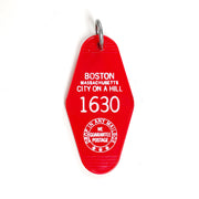 Boston Motel Keychain