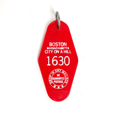 Boston Motel Keychain