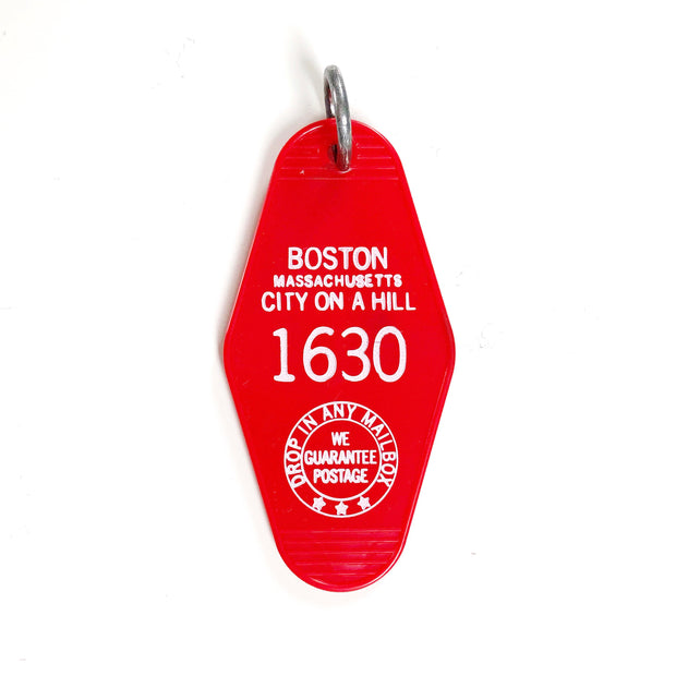 Boston Motel Keychain