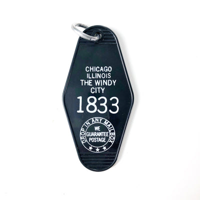 Chicago, Illinois Motel Keychain