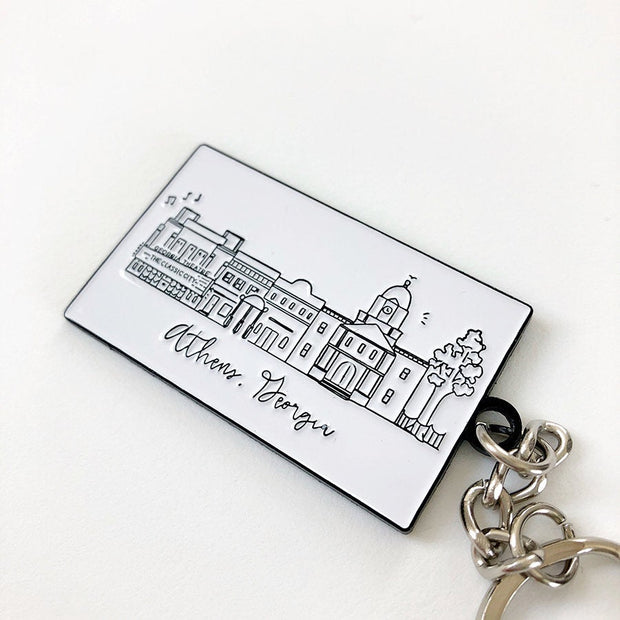 Athens Skyline Keychain