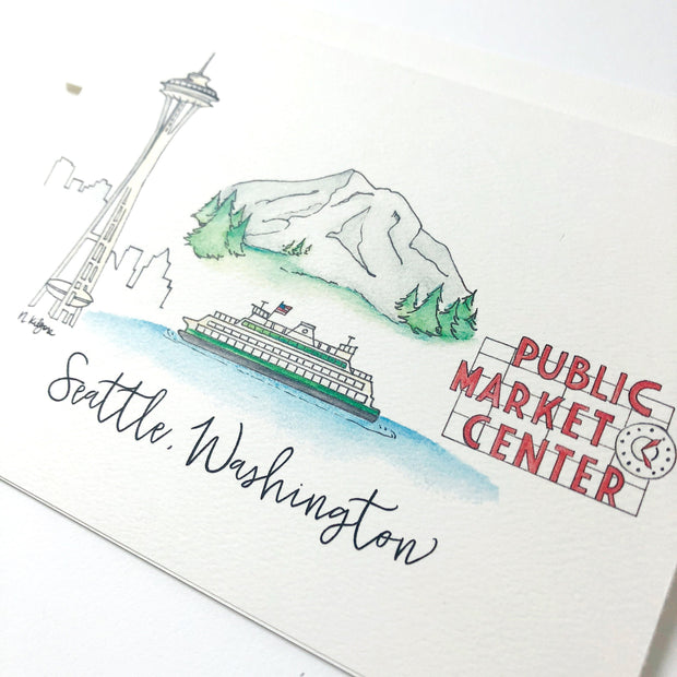 Seattle, Washington Greeting Card