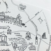 Athens, Georgia Pen and Ink Map
