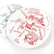 Athens Red and Black Magnets