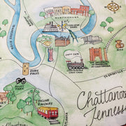 Chattanooga, Tennessee Map