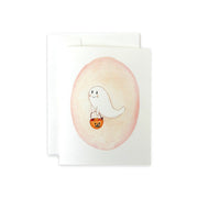 Trick or Treat Ghost Greeting Card