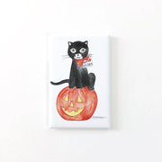 Halloween Black Cat Magnets
