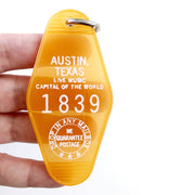 Austin, Texas Motel Keychain