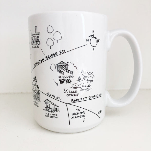 Watkinsville Map Mug