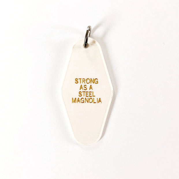 Steel Magnolia Motel Keychain