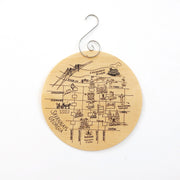 Savannah, Georgia Birch Ornament
