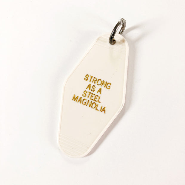 Steel Magnolia Motel Keychain