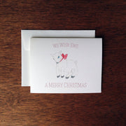 We Wish Ewe A Merry Christmas Greeting Card