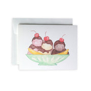 Banana Split Birthday Greeting Card