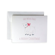 We Wish Ewe A Merry Christmas Greeting Card