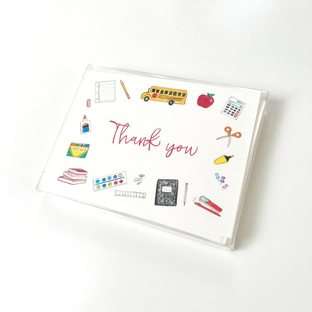 School Days Thank You Greeting Card