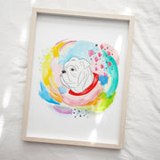 Confetti Dawg Art Print