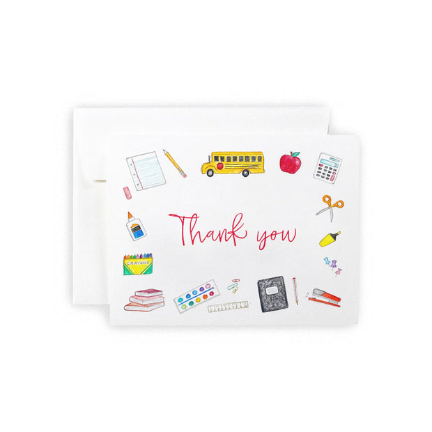 School Days Thank You Greeting Card